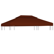 vidaXL terrakotta kétszintes pavilon tetőponyva 310 g/m² 4 x 3 m barkácsgép tartozék