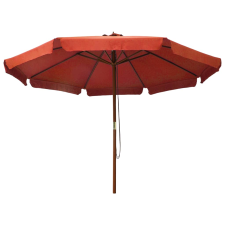 vidaXL terrakotta kültéri napernyő farúddal 330 cm (47217) kerti bútor
