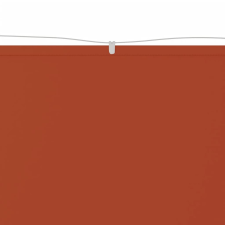 vidaXL terrakotta oxford-szövet függőleges napellenző 60 x 1000 cm (148351) kerti bútor