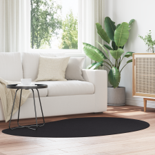 vidaXL Területszőnyeg Fekete 120x170 cm Poliészter Csúszásgátló lakástextília