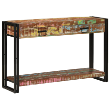 vidaXL Többszínű Konzolasztal 120x33x75 cm Tömör újrahasznosított fa bútor