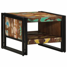 vidaXL többszínű tömör újrahasznosított fa dohányzóasztal 50x50x38 cm (4102714) bútor