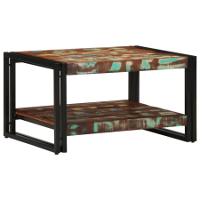 vidaXL többszínű tömör újrahasznosított fa dohányzóasztal 90x50x38cm bútor