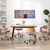 vidaXL Többszínű vázás virágos nyomtatott vászon faliképszett 150x60cm