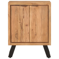 vidaXL tömör 2 ajtós tömör akácfa tálalószekrény 55x36x72 cm (352061) bútor