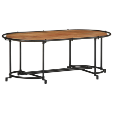 vidaXL tömör akácfa dohányzóasztal 110 x 55 x 40 cm bútor