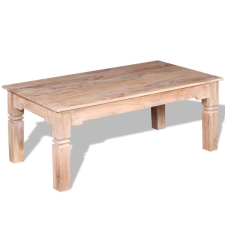 vidaXL tömör akácfa dohányzóasztal 110x60x45 cm bútor
