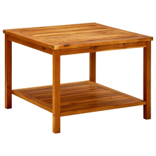 vidaXL tömör akácfa dohányzóasztal 60 x 60 x 45 cm bútor