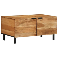 vidaXL tömör akácfa dohányzóasztal 80 x 50 x 40 cm bútor