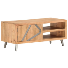 vidaXL tömör akácfa dohányzóasztal 90 x 45 x 40 cm bútor