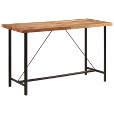 vidaXL tömör akácfa és vas bárasztal 180 x 70 x 107 cm bútor