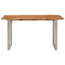 vidaXL tömör akácfa étkezőasztal 140 x 70 x 76 cm (350292) bútor