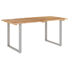 vidaXL tömör akácfa étkezőasztal 154x80x76 cm (286477) bútor