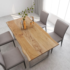 vidaXL tömör akácfa étkezőasztal 180 x 90 x 76 cm bútor