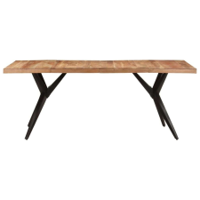 vidaXL Tömör akácfa étkezőasztal 200 x 90 x 76 cm bútor