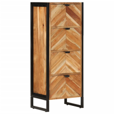 vidaXL tömör akácfa fürdőszobaszekrény 40 x 30 x 100 cm fürdőszoba bútor