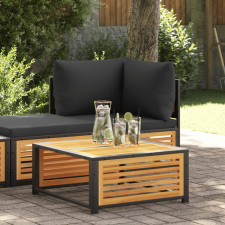 vidaXL tömör akácfa kerti asztal 68 x 68 x 30 cm kerti bútor