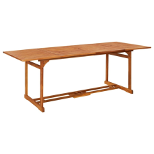 vidaXL tömör akácfa kerti étkezőasztal 220 x 90 x 75 cm kerti bútor