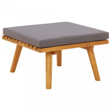 vidaXL Tömör akácfa kerti lábzsámoly párnával 60 x 60 x 29 cm kerti bútor