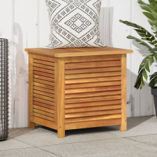 vidaXL tömör akácfa kerti tárolóláda zsaluval 60 x 50 x 56 cm kerti tárolás