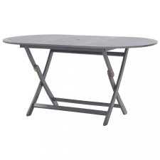 vidaXL Tömör akácfa összecsukható kerti asztal 160 x 85 x 75 cm kerti bútor