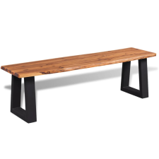 vidaXL tömör akácfa pad 145 cm bútor