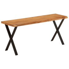 vidaXL tömör akácfa pad természetes éllel 105 cm bútor