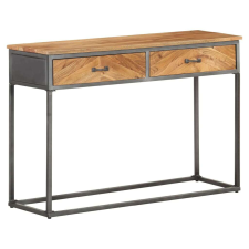 vidaXL tömör akácfa tálalóasztal 110 x 35 x 75 cm bútor