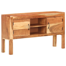 vidaXL tömör akácfa tálalószekrény 116 x 30 x 66 cm bútor
