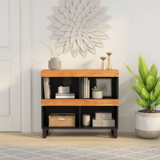 vidaXL tömör akácfa tálalószekrény 85 x 33 x 75 cm bútor