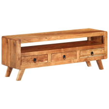 vidaXL tömör akácfa TV-szekrény 110 x 30 x 40 cm bútor