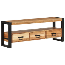 vidaXL tömör akácfa TV-szekrény 120 x 30 x 45 cm bútor