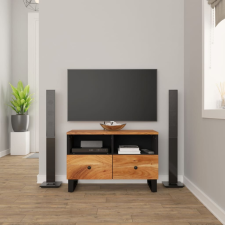 vidaXL Tömör akácfa tv-szekrény 70 x 33 x 46 cm bútor