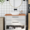 vidaXL tömör bükkfa fürdőszobai pult 100 x 50 x 1,5 cm