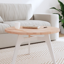 vidaXL tömör bükkfa kerek asztallap Ø70 x 2,5 cm bútor