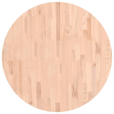 vidaXL tömör bükkfa kerek asztallap Ø80 x 4 cm (355925) bútor