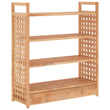 vidaXL tömör diófa cipőállvány fiókkal 70 x 27 x 81 cm (350359) bútor