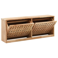 vidaXL tömör diófa cipőtároló pad 94 x 20 x 38 cm (247599) bútor
