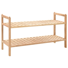 vidaXL tömör diófa cipőtartó 69 x 26 x 40 cm kerti bútor