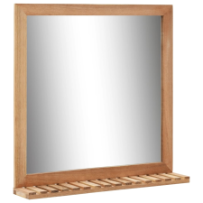 vidaXL tömör diófa fürdőszobai tükör 60 x 12 x 62 cm fürdőszoba bútor