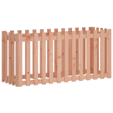 vidaXL tömör douglas fa kerti magaságyás kerítéssel 150x50x70 cm (832500) kerti tárolás