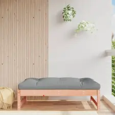 vidaXL Tömör douglas fenyőfa kerti lábzsámoly párnával 120x80 cm kerti bútor