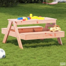 vidaXL Tömör duglászfenyő piknikasztal gyerekeknek 88 x 97 x 52 cm kerti bútor
