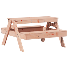 vidaXL tömör duglászfenyő piknikasztal gyerekeknek 88 x 97 x 52 cm (832599) kerti bútor