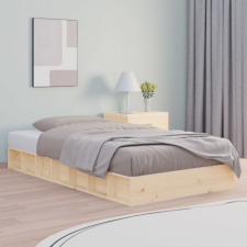 vidaXL tömör fa ágykeret 120 x 190 cm (4FT Small Double) ágy és ágykellék
