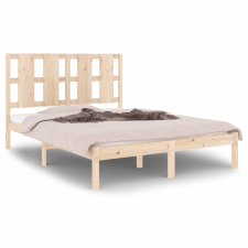 vidaXL tömör fa ágykeret 135x190 cm (4FT6 Double) (3105575) ágy és ágykellék