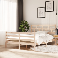 vidaXL tömör fa ágykeret 140 x 200 cm ágy és ágykellék