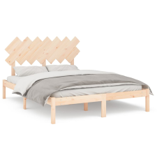 vidaXL tömör fa ágykeret 140x190 cm (3104848) ágy és ágykellék
