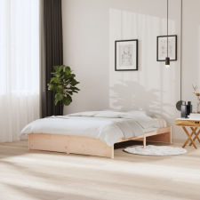 vidaXL tömör fa ágykeret 150x200 cm (5FT King Size) ágy és ágykellék