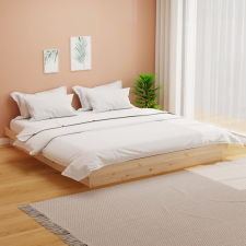 vidaXL tömör fa ágykeret 180 x 200 cm (6FT Super King) ágy és ágykellék